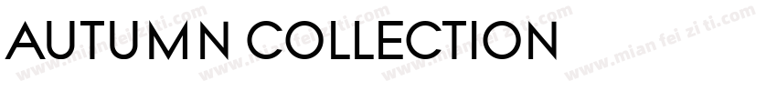 Autumn collection字体转换